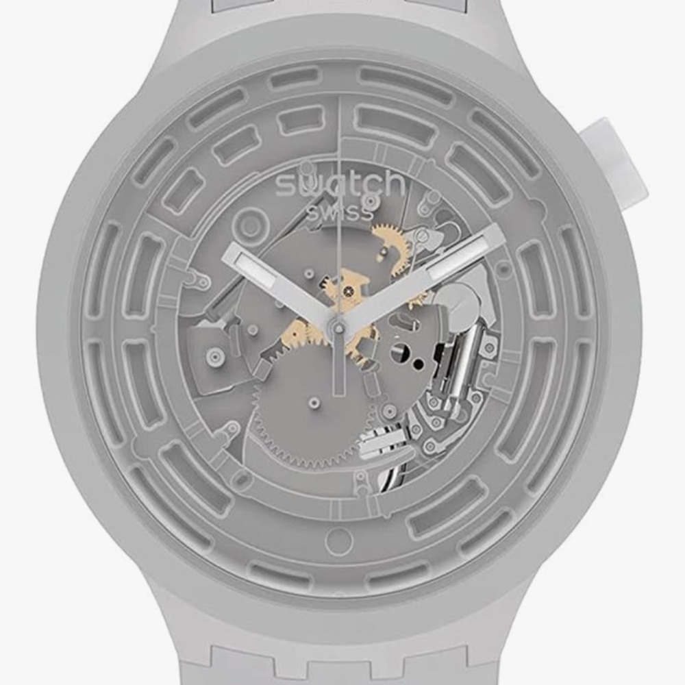 Swatch Big Bold Standdard Grey Quartz Watch